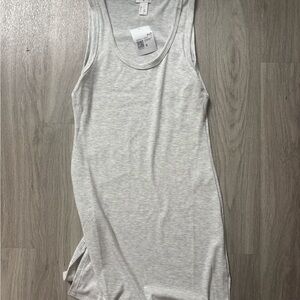 Forever 21 Light Gray Ribbed Tank Top